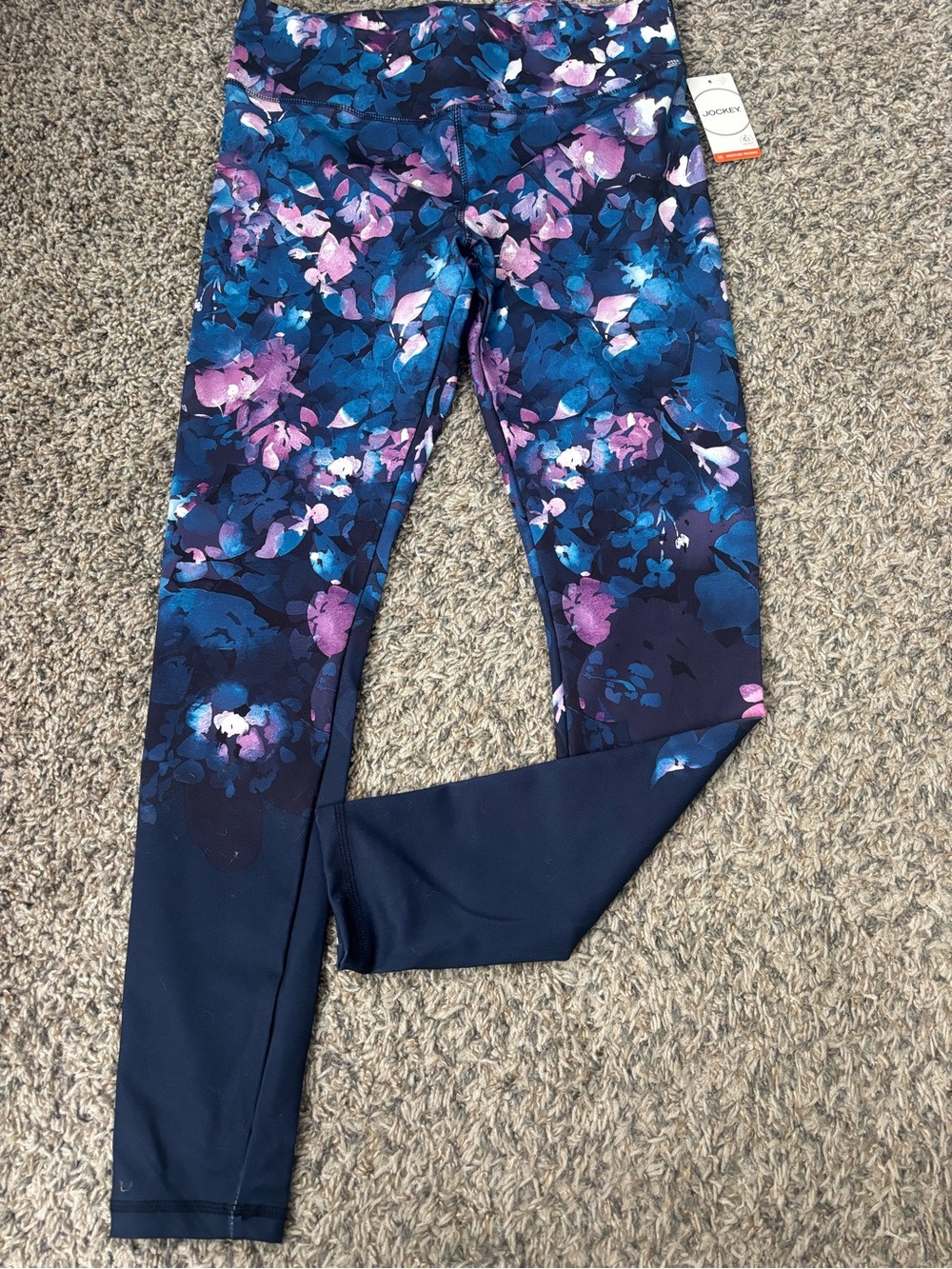 Jockey Navy Floral Active Leggings